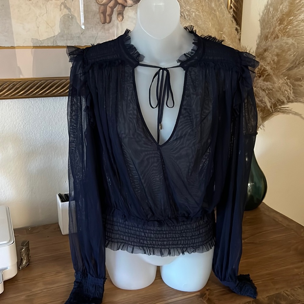 Free people sheer blouse